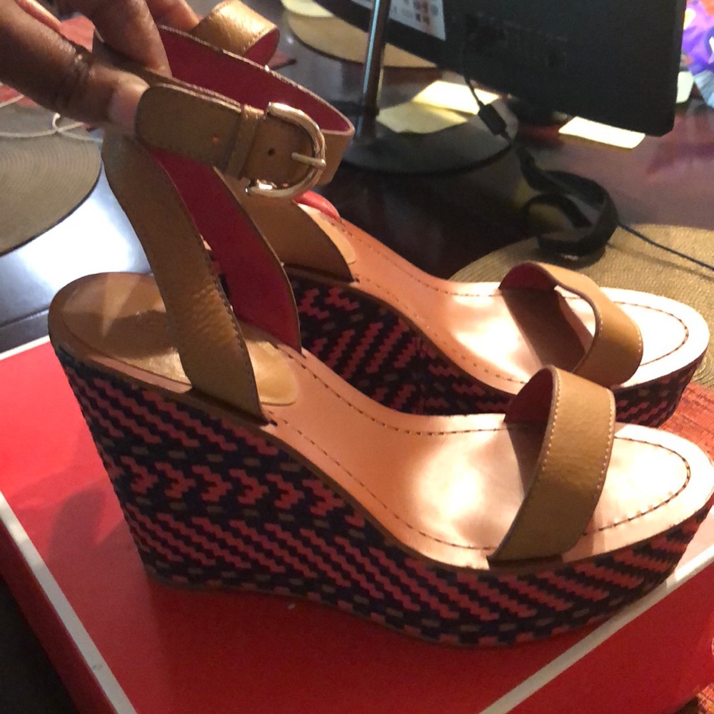 Adorable coach ankle strap sandals wore twice